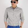 Áo SơMi Trơn thời trang Hàn Quốc -A069 Xám Nhạt